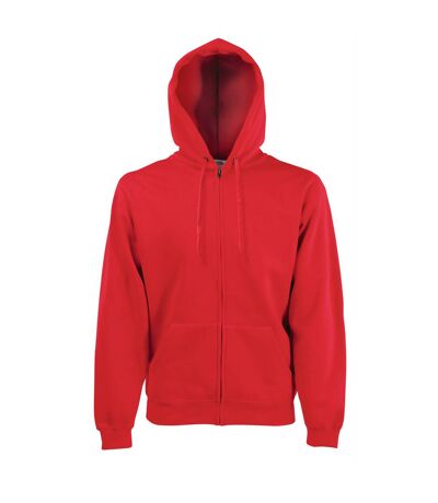 Fruit Of The Loom Mens Premium 70/30 Hooded Zip-Up Sweatshirt / Hoodie (Red)