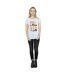 Disney T-shirt en coton à carreaux Fée Clochette Femme/Femme (Gris sportif) - UTBI43860-4