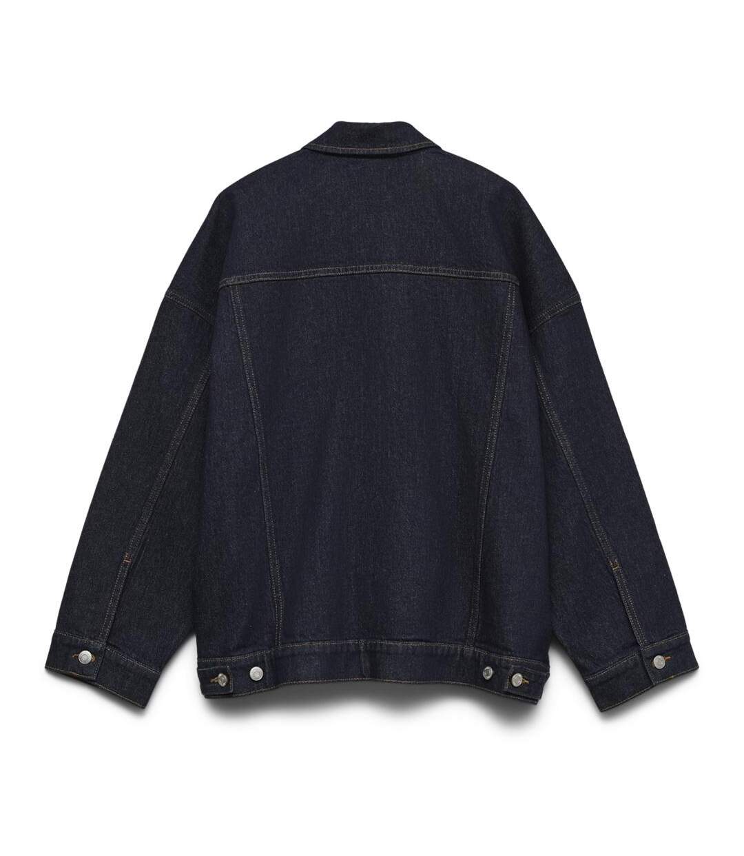 Veste en jean bleu brut femme vero moda curve tessa-2