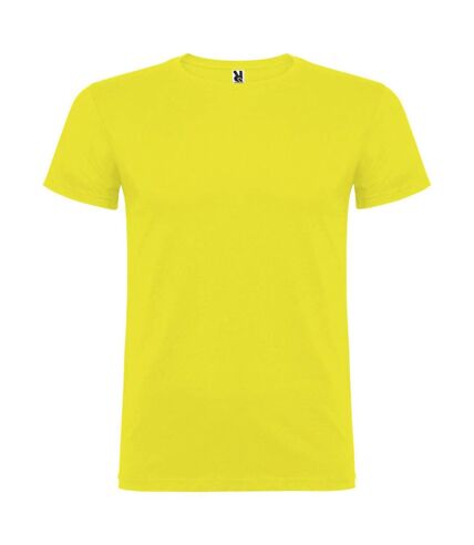 Mens beagle short-sleeved t-shirt yellow Roly