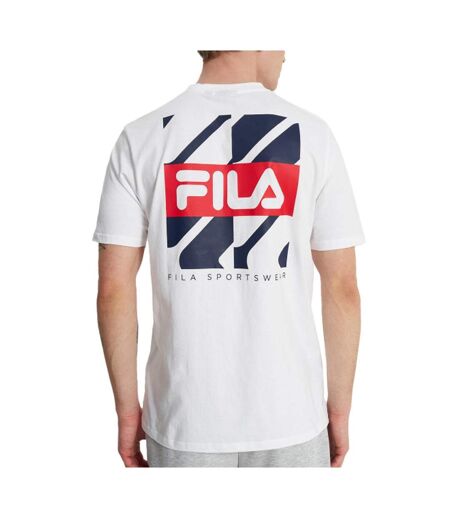 T-shirt blanc homme fila graphic - l