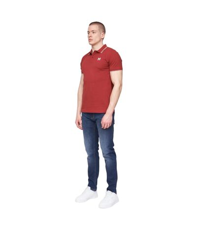 Polo Henflare Homme Rouge Foncé Henleys