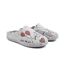 OZABI Pantoufles Ouvertes Femme, Feutrine Imprimée, Col Festonné-3