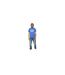 Mens Affiliated Logo T-shirt Blue Kings Will Dream-1