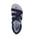 Womens/ladies Reggae Stretch Flex Slim Sandals Navy Skechers-4