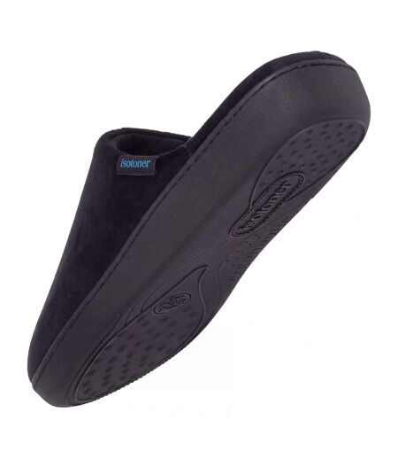 Isotoner Chaussons Mules homme rayures