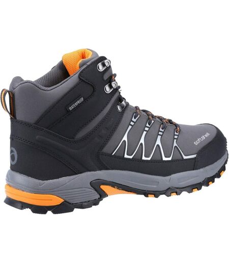 Cotswold Mens Abbeydale Mid Hiking Boots (Grey/Orange) - UTFS5225