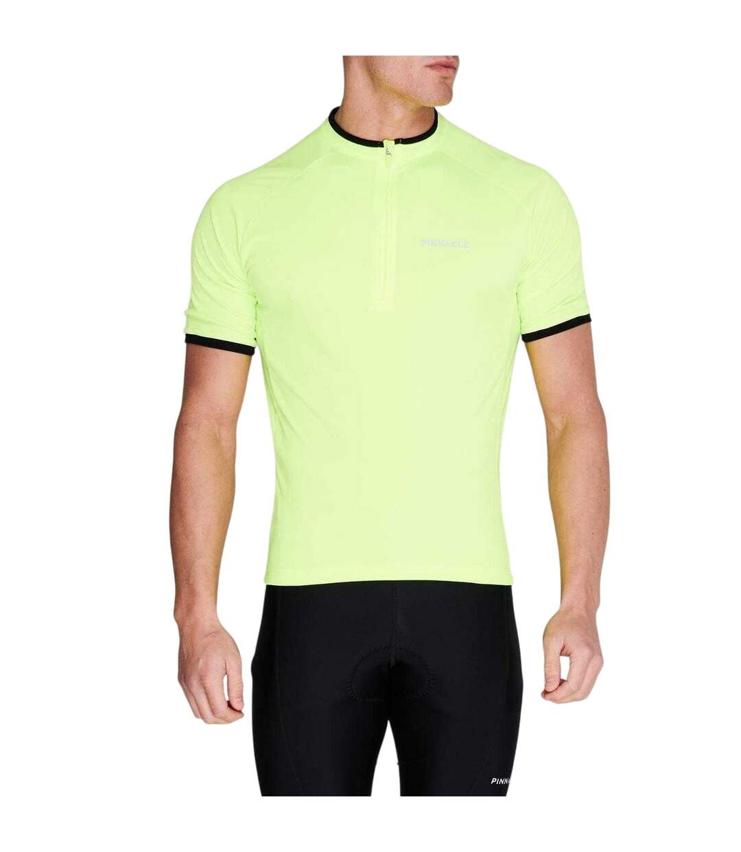 Maillot De Cyclisme Manches Courtes Homme Jaune Pinnacle-1