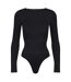 Ladies Essentials Long Sleeve Bodysuit Sculpting Recycled Stretch Fit-1