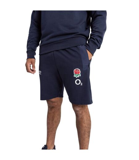 Umbro Mens 23/24 Fleece England Rugby Shorts (Navy Blazer) - UTUO1793