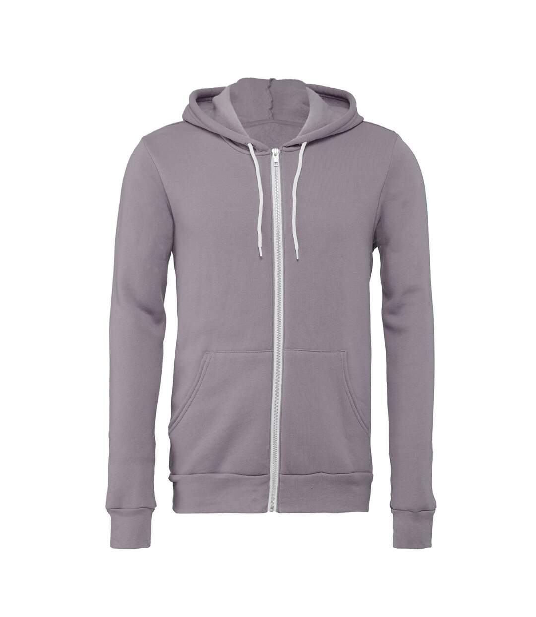 Sweat capuche unisexe gris Bella + Canvas-1