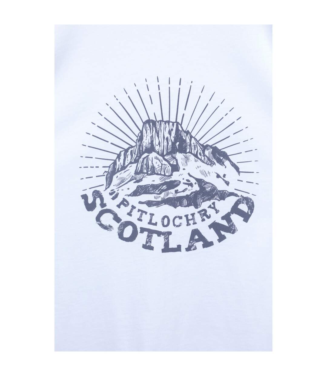 Mens Pitlochry Short-sleeved T-shirt White Mountain Warehouse-3