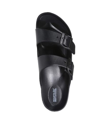 Womens/ladies Brooklyn Dual Straps Sandals Black Regatta
