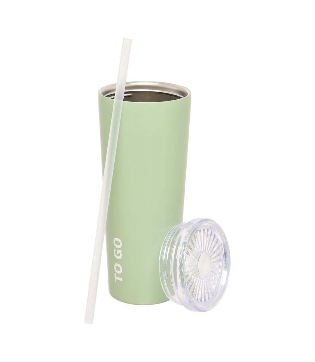 Gobelet Isotherme Avec Paille To Go 0,7L Vert-2