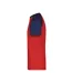 T-shirt Manches Raglan Motif/style Contrasté Homme Rouge Bleu Marine James And Nicholson-3