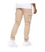 Pantalon À Poches Décontracté Homme Beige Gris Crosshatch-3