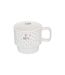 Lot de 4 Mugs sur Rack Happy 22cl Blanc-4