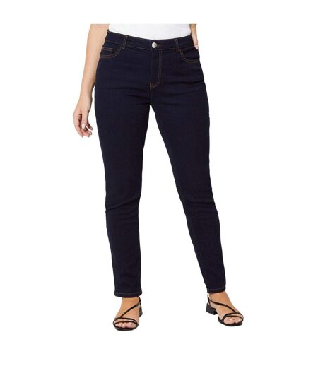 Womens/ladies Comfort Stretch Slim Jeans Black Dorothy Perkins