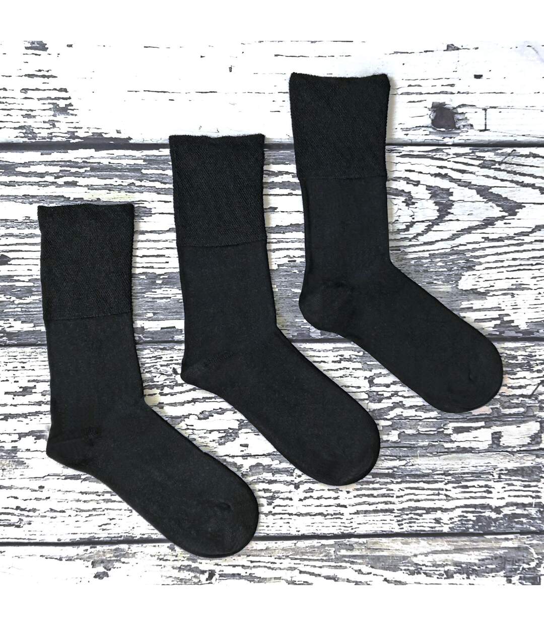 3 Paires Chaussettes Homme Thermiques Diabetiques-3
