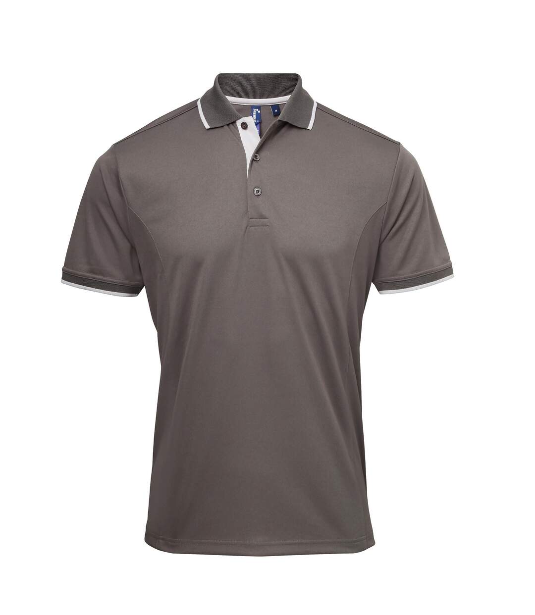 Polo hommes gris foncé/gris Premier