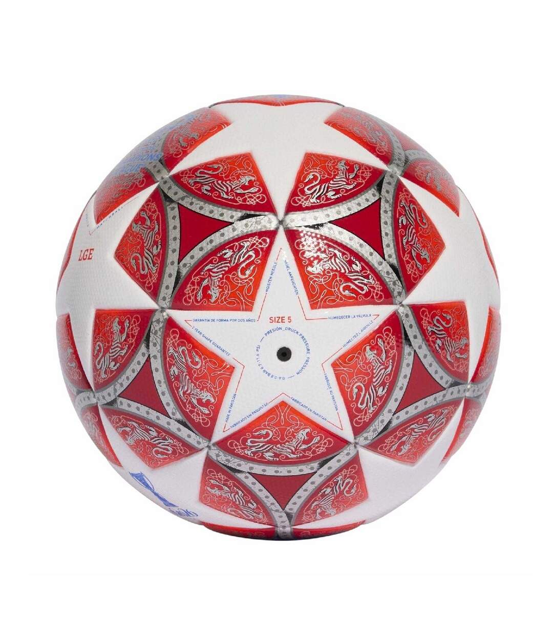 Ballon De Foot Uefa Champions League Femme Taille 5 Blanc Rouge Adidas-2