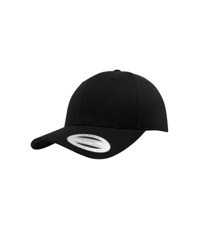 Flexfit Unisex Curved Classic Snapback Cap (Black) - UTPC3700