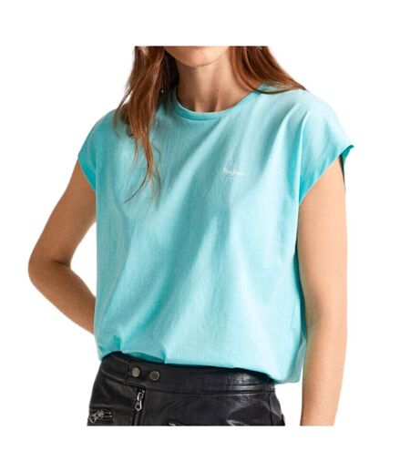 T-shirt Turquoise Femme Pepe jeans Lory - L