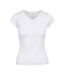 T-shirt Basic Femme Blanc Build Your Brand-1