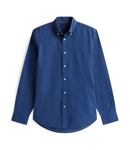 Mens Core Flex Poplin Long-sleeved Shirt Aegean Sea Tommy Hilfiger