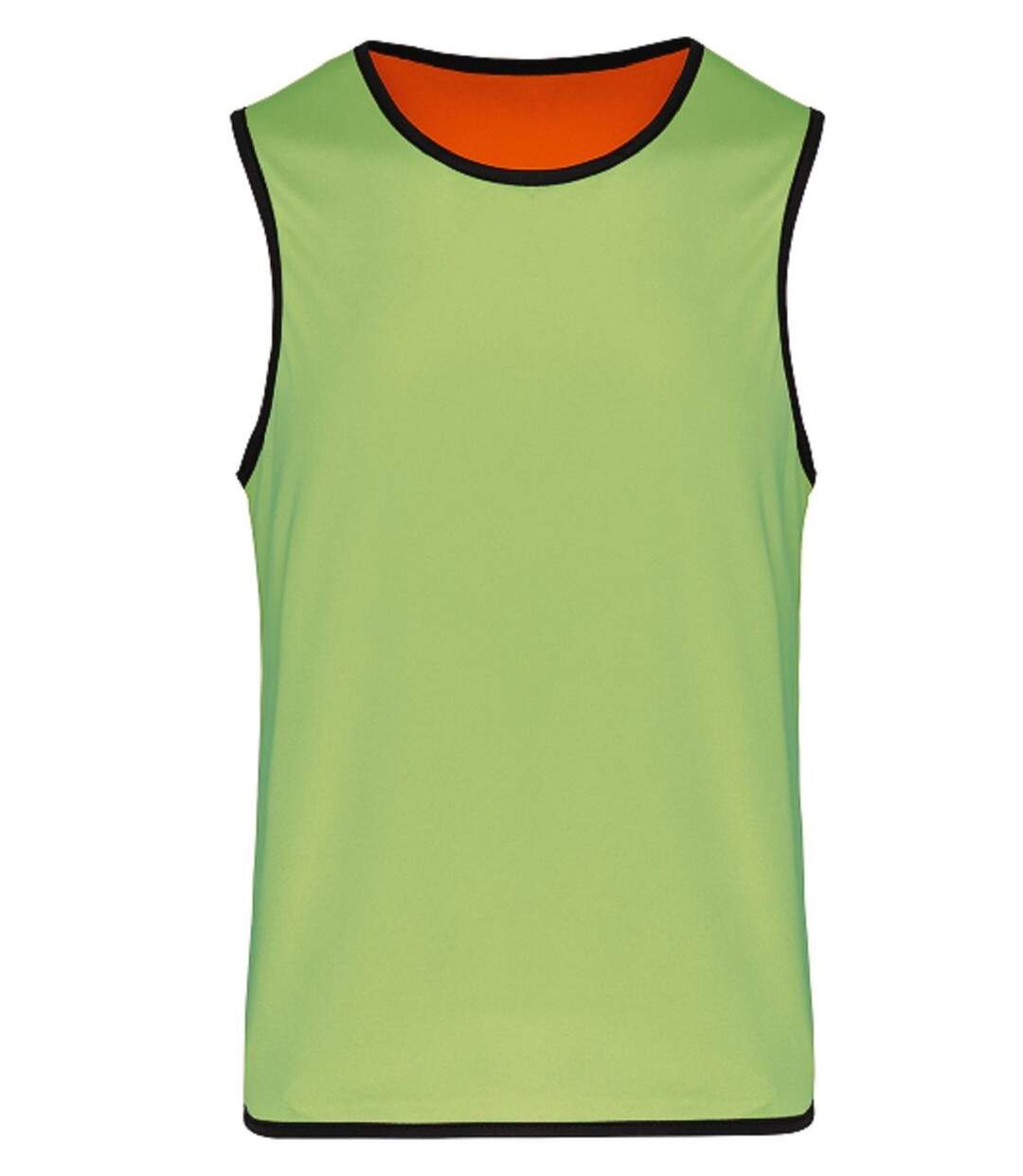 Chasuble de rugby réversible - Unisexe - PA044 - vert lime - orange-1