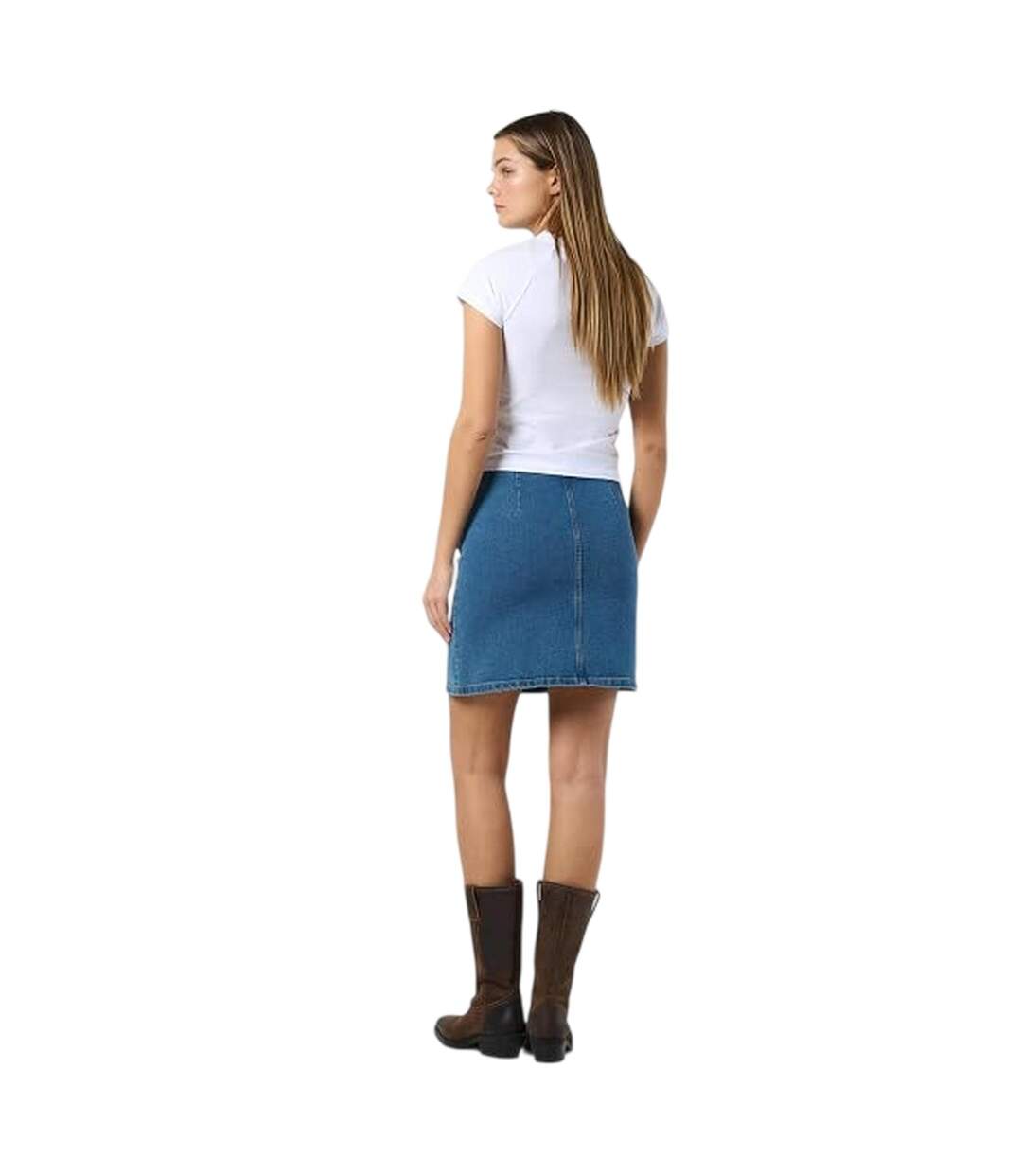 Womens/ladies Denim Mini Skirt Denim Blue Noisy May-1