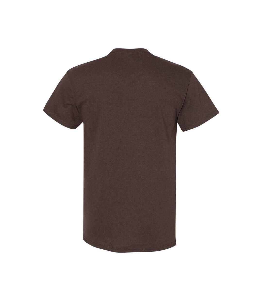 Mens Heavy Cotton T-shirt Dark Chocolate Gildan-2