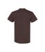 Mens Heavy Cotton T-shirt Dark Chocolate Gildan-2
