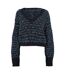 Sweat Manches Longues Femme Noir Mélange Boss-1