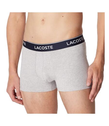 X3 boxers gris homme lacoste court - m