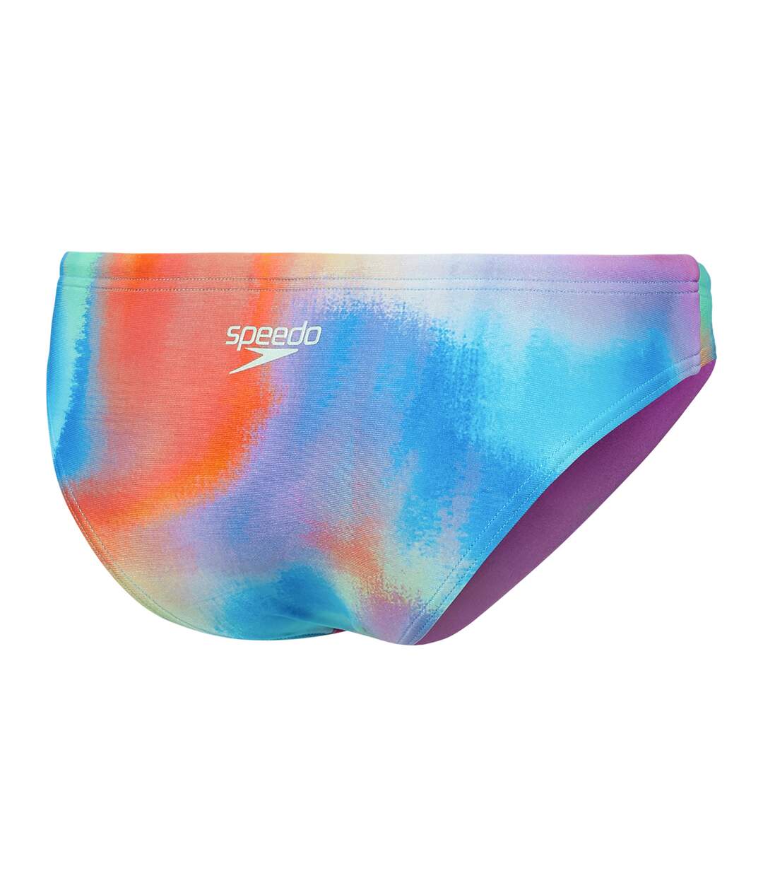 Womens/ladies Digital All-over Print Swim Briefs Blue Pink Speedo-2
