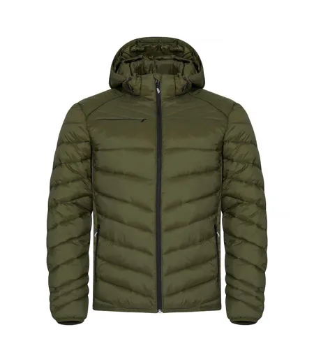 Doudoune Matelassée Idaho Homme Vert Kaki Clique