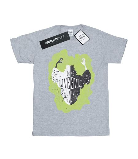 Disney - T-shirt THE DESCENDANTS CRUELLA LONG LIVE - Femme (Gris chiné) - UTBI20027