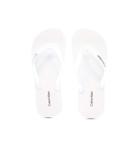 Tongs blanches homme calvin klein jeans beach thong