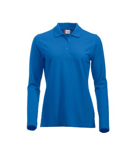 Clique Womens/Ladies Classic Marion Long-Sleeved Polo Shirt (Royal Blue)