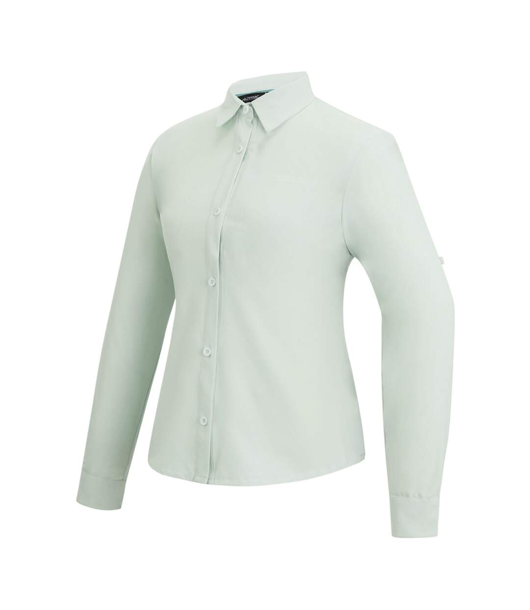 Womens/ladies Travel Light Anti-insect Long-sleeved Shirt Ocean Mist Regatta-4