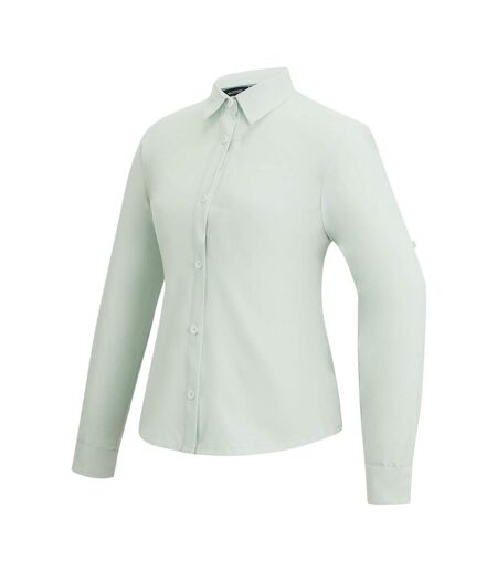 Womens/ladies Travel Light Anti-insect Long-sleeved Shirt Ocean Mist Regatta