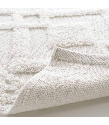 Tapis de Bain Jacquard Gladis 50x80cm Blanc