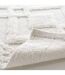 Tapis de Bain Jacquard Gladis 50x80cm Blanc-3
