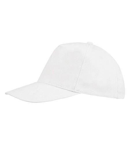 SOLS Unisex Buzz 5 Panel Baseball Cap (White) - UTPC370