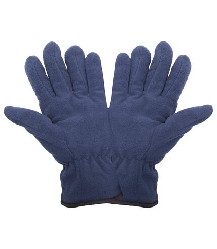 FLOSO Mens Thinsulate Winter Thermal Fleece Gloves (3M 40g) (Navy) - UTGL138