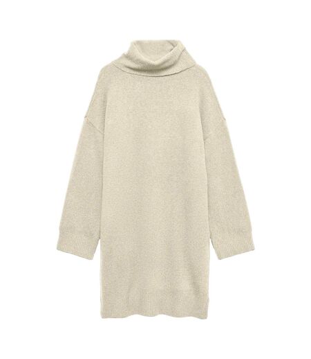 Robe-pull Femme Blanc Cassé Vero Moda