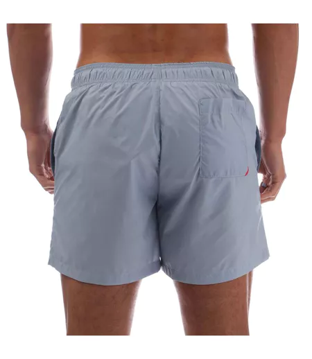 Short De Bain Style Logo Contrasté Haiti Homme Bleu Hugo