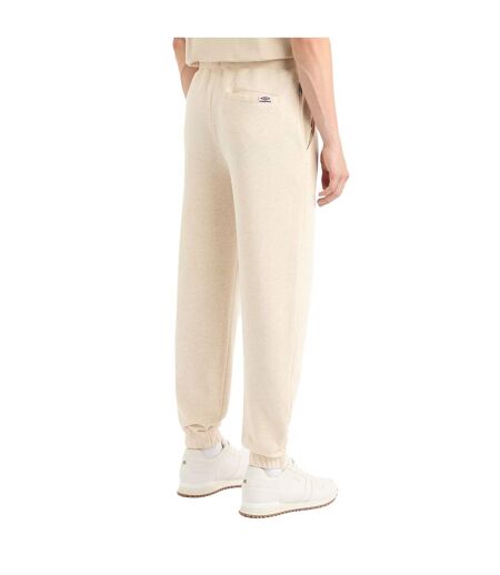 Mens crest jogging bottoms oatmeal marl Umbro