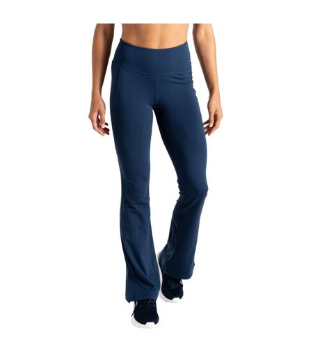 Womens/ladies Refresh Flared Leggings Moonlight Denim Dare 2B